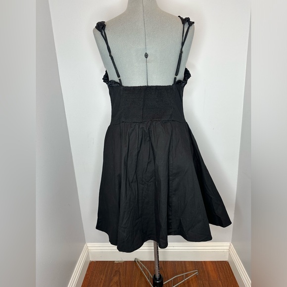 FREE PEOPLE MIDNIGHT MAGIC MINI DRESS BLACK - Picture 4 of 12